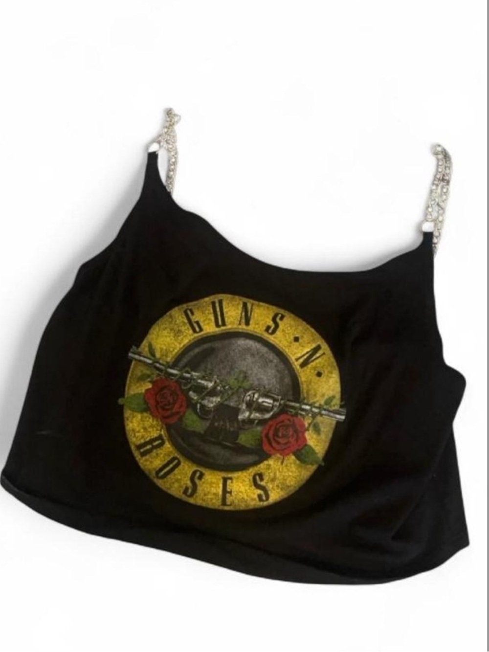 Black Graphic Cami Tank Top